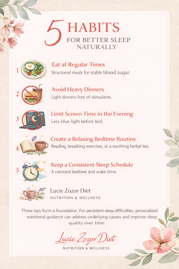 5 habits for better sleep naturally